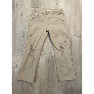 STS Blue tan distressed jeans, size 14